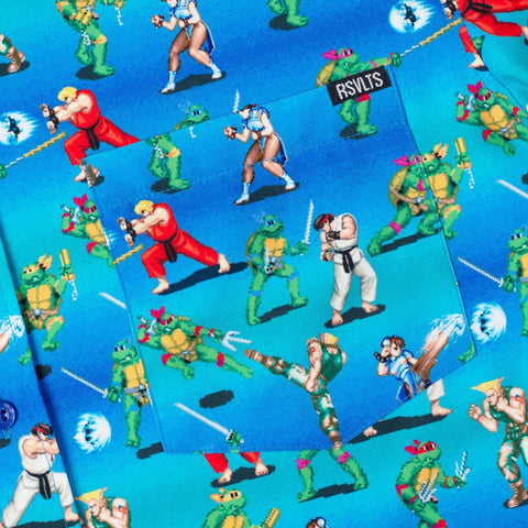 rsvlts-capcom-paramount-teenage-mutant-ninja-turtles-vs-street-fighter-battle-of-the-bits-kunuflex-short-sleeve-shirt