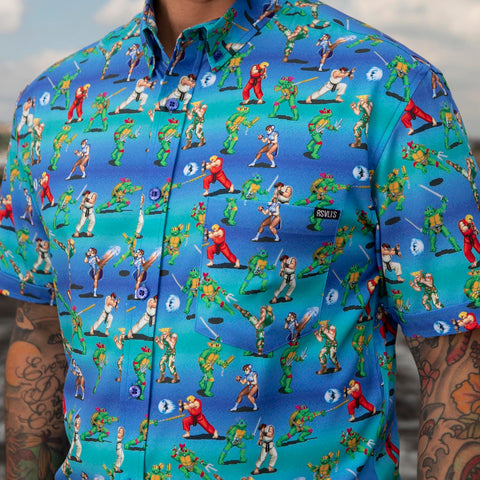 rsvlts-capcom-paramount-teenage-mutant-ninja-turtles-vs-street-fighter-battle-of-the-bits-kunuflex-short-sleeve-shirt