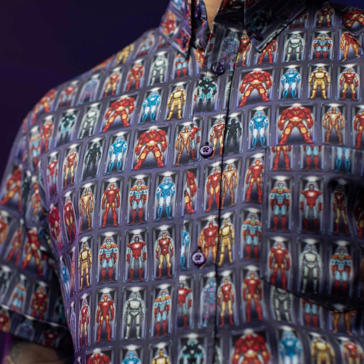 Iron Man Hall of Armor KUNUFLEX Short Sleeve Shirt Iron Man Hall of Armor KUNUFLEX Short Sleeve Shirt