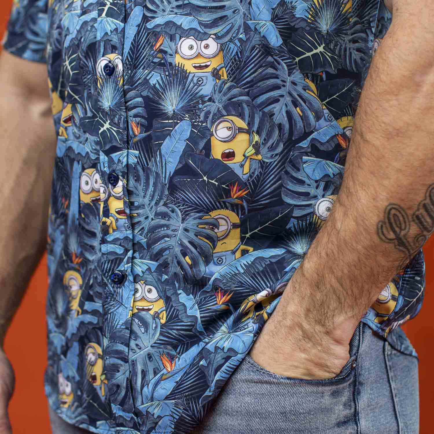 Minions “In Search of BA NA NA” – KUNUFLEX Short Sleeve Shirt