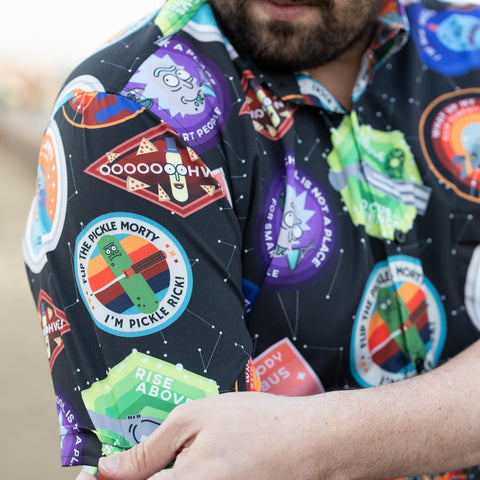 rick and morty dress shirt Our Rick and Morty | ROMWE Men Cartoon & Letter Graphic Shirt is such a vibe