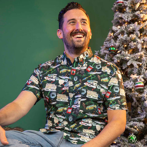 RSVLTS RSVLTS Christmas Vacation “Gris the Season” – KUNUFLEX Short Sleeve Shirt