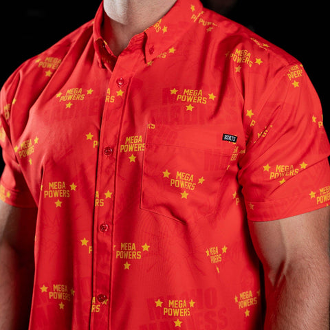 macho man dress shirt Macho Man USA KUNUFLEX Short Sleeve Shirt by RSVLTS