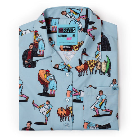rsvlts-saturday-night-live-womens-short-sleeve-shirt-saturday-night-live-lunch-lady-land-womens-kunuflex-short-sleeve-shirt-presale